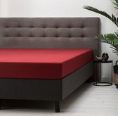 Dream life deluxe - matras hoeslaken - Bordeaux rood – 160/180 x 200 cm - Katoen – Hoogwaardige hotel kwaliteit