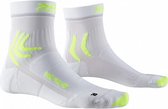 sokken Bike Pro MTB polyamide wit/geel maat 42-44