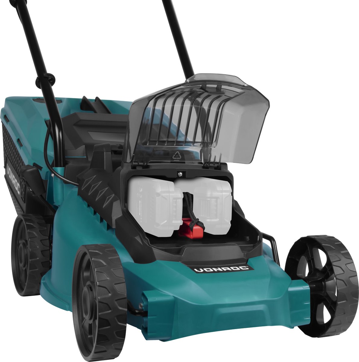 VONROC Accu Grasmaaier – 40V – 33 cm maaibreedte – Brushless motor - Vijf instelbare maai-hoogtes: 30/40/50/60/70 mm - Incl. 30L Opvangbak - Excl. Accu’s en snelladers – foto 3