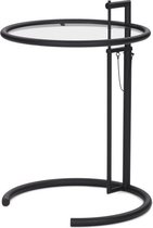 Adjustable Table E 1027 - zwart - Metalen plaat zwart
