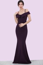 HASVEL-Paarse Maxi jurk Dames - Maat XS-Galajurk-Avondjurk-HASVEL-Purple Maxi Dress Women-Size XS-Prom Dress-Evening Dress