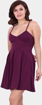 HASVEL-Paarse Mini jurk Dames - Maat SHASVEL-Purple Mini Dress Women - Size S