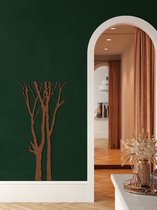 Wanddecoratie | Boom / Tree   | Metal - Wall Art | Muurdecoratie | 2 panelen wandversieringen | Woonkamer |Bronze| 59x118cm