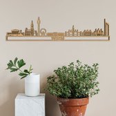 Skyline Wien Eikenhout 90 Cm Wanddecoratie Voor Aan De Muur Met Tekst City Shapes