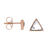 iXXXi-Jewelry-Expression Triangle-Rosé goud-dames-Oorbellen-One size