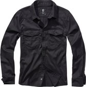Brandit - Flanellshirt Overhemd - M - Zwart