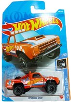 Hot Wheels Dodge D100 - Oranje - Die Cast - 7 cm