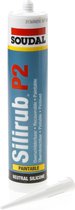 Soudal Silirub P2 310ml RAL 9010 (wit)