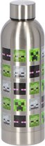Drinkfles RVS Minecraft - 500 ml - Skeleton/Enderman/Creeper