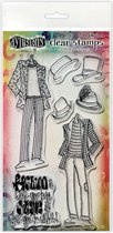 Dylusions couture clear stamp - Man about town duo
