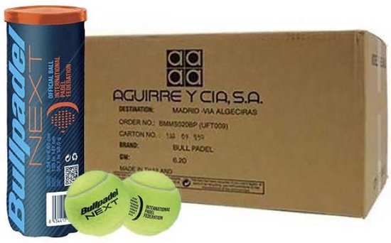 Bullpadel NEXT padel ballen doos 24*3 Bullpadel NEXT padel ballen doos 24*3