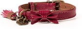 Dwam Halsband Bonnie Bordeaux - Hondenhalsband - 29-33x2 cm