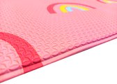 Ikado  Anti-allergie speelmat roze met regenbogen  100 x 140cm