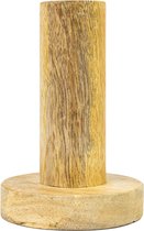 Kaarsenhouder Vela - 10 Cm  van hout voor op de eettafel