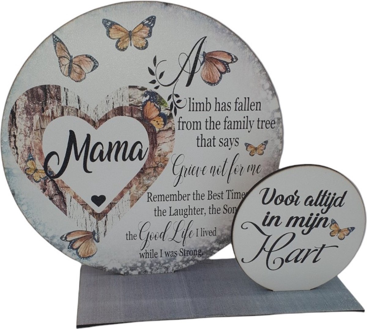 Gedenks Spreukenbord Mama - Tekst - Quote