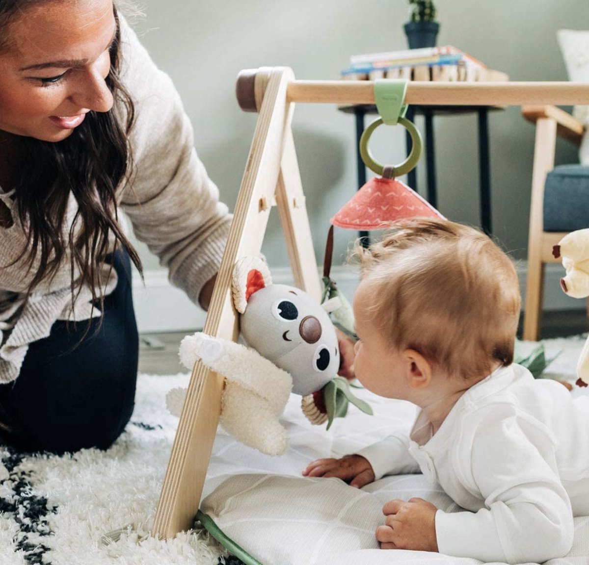 Tiny Love Boho Chic Luxe Developmental Gymini, Speelkleed voor Baby's, Houten Speelgoed Boog, Vanaf 0 Maanden — afbeelding 9