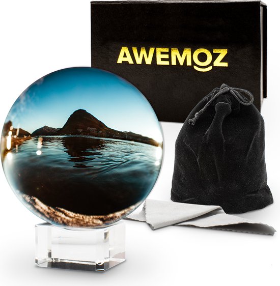 AWEMOZ® Crystal Photo Ball Set - 10 cm - Boule d'objectif de photographie -  Support en... | bol.com