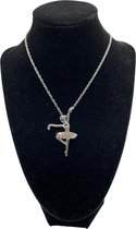 Ballerina, Ballet Balletdanseres, Ketting, Hanger, Multi Kleuren, Elegante Houding