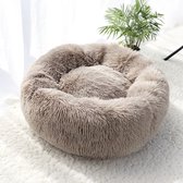 Hondenmand - Superzacht en Luxe - Wasbaar - Fluffy - Fleece - Hondenkussen - 50cm - S - licht bruin