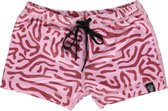 Beach & Bandits - UV-zwemshorts voor kinderen - Coral Floral - Paars - maat 116-122cm