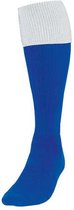 voetbalsokken Turnover junior nylon blauw/wit maat 30-34