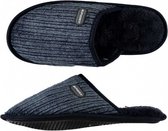 pantoffels heren textiel/rubber blauw maat 41-42