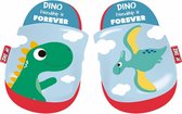 pantoffels Dino jongens polyester blauw/rood maat 26-27