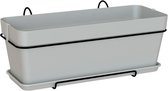 ARTEVASI - Kit plantenbak Capri 50cm v2 lichtgrijs 50,2 x 28,5 x h20,7 cm - 1,54l