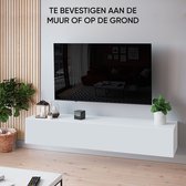 Mobistoxx Tv-meubel Kingston, TV kast Wit / mat wit, tv meubel 160cm met gasveren