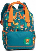 rugzak jungle junior 8 liter polyester groen/oranje