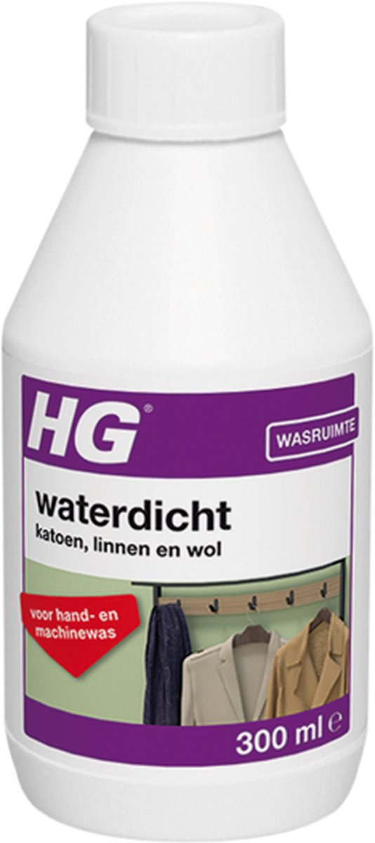Bol.com HG waterdicht voor katoen, linnen, wol en gemengde textielsoorten - 2 Stuks ! aanbieding