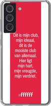 6F hoesje - geschikt voor Samsung Galaxy S21 FE -  Transparant TPU Case - AFC Ajax Dit Is Mijn Club #ffffff