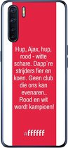 6F hoesje - geschikt voor OPPO A91 -  Transparant TPU Case - AFC Ajax Clublied #ffffff