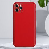 Luxe Apple Iphone 12 Leather Golden Rand Case-Volledige Beschermende
