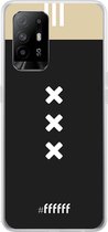 6F hoesje - geschikt voor OPPO A94 5G -  Transparant TPU Case - AFC Ajax Uitshirt 2018-2019 #ffffff