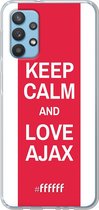 6F hoesje - geschikt voor Samsung Galaxy A32 4G -  Transparant TPU Case - AFC Ajax Keep Calm #ffffff