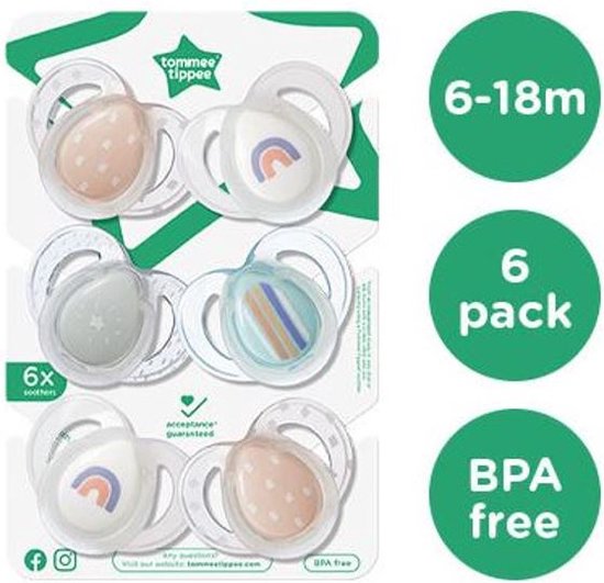 sucettes, TOMMEE TIPPEE ANYTIME 2 SUCETTES 0-6M