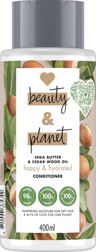 Love Beauty and Planet Shea Butter & Cedar Wood Oil Happy & Hydrated Conditioner - 400 ml