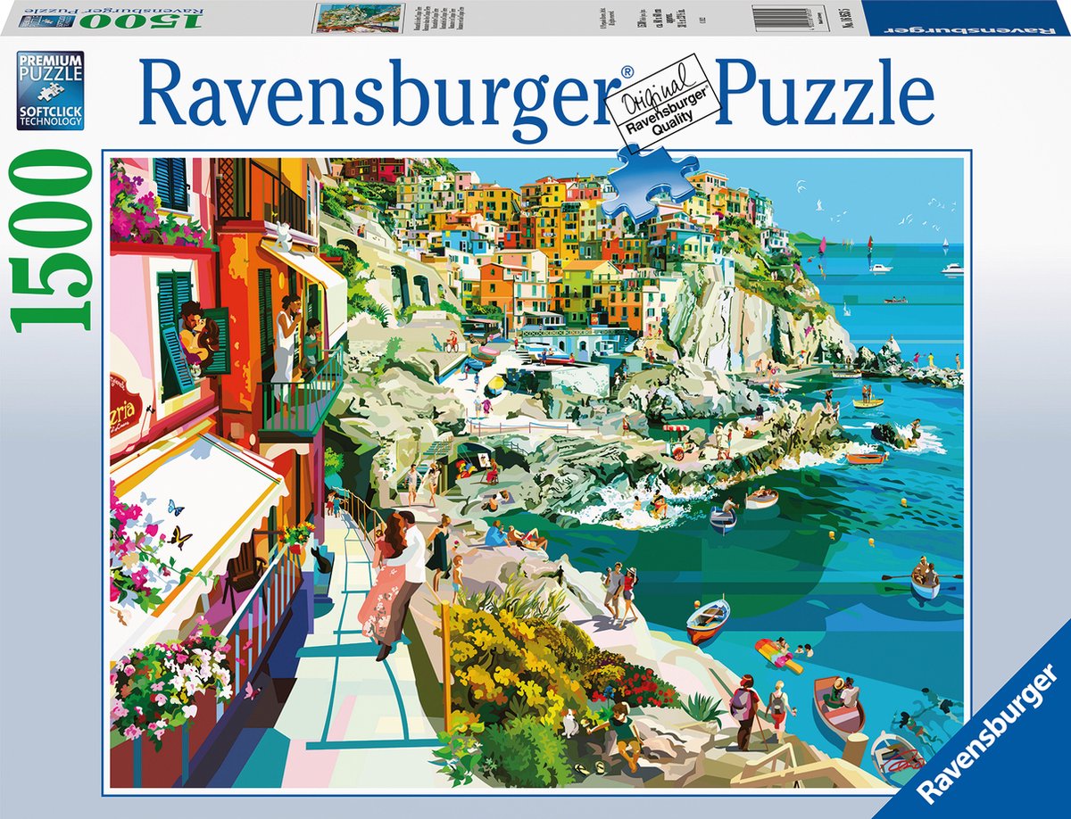 Romantiek in Cinque Terre Puzzel (1500 stukjes)