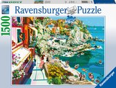 Ravensburger puzzel Romantiek in Cinque Terre - Legpuzzel - 1500 stukjes