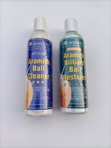 Set Aramith billiard ball cleaner + restorer