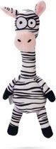 Beeztees Zebra Yip - Hondenspeelgoed - Pluche - Zwart/Wit - 33x10x9 cm