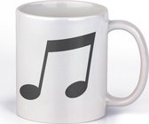 Mok met opdruk Muzieknoot | cadeaumok | muziekliefhebber | muziekant | cadeau voor | hem | haar | vrouw | man | verjaardag | kerst | sinterklaascadeau