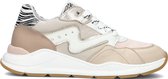 Clic! Cl-20669 Lage sneakers - Leren Sneaker - Meisjes - Beige - Maat 33