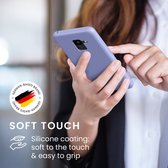 kwmobile telefoonhoesje voor Samsung Galaxy A8 (2018) - Hoesje met siliconen coating - Smartphone case in lavendel