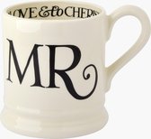 Emma Bridgewater Mug 1/2 Pint Black Toast Mr.