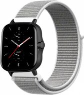 Nylon Smartwatch bandje - Geschikt voor  Amazfit GTS 2 nylon band - zeeschelp - Strap-it Horlogeband / Polsband / Armband