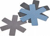 panbeschermers Amparro 39 cm vilt blauw/grijs 3 stuks