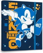 ringbandmap Sonic 2-rings junior A4 karton blauw