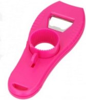 flesopener multifunctioneel 15,5 cm polypropyleen fuchsia